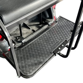 Xtreme MATS E-Z-GO Golf Cart Floor Mats for Back Seat Kits & Rear Facing Foot Rests - Fits Select E-Z-GO RXV and TXT Rear Seat Kits - All Black