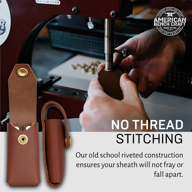 American Bench Craft Riveted Leather Multi Tool Case fits Leatherman