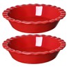 LE TAUCI Ceramic Pie Pans for Baking, 9 Inches Pie
