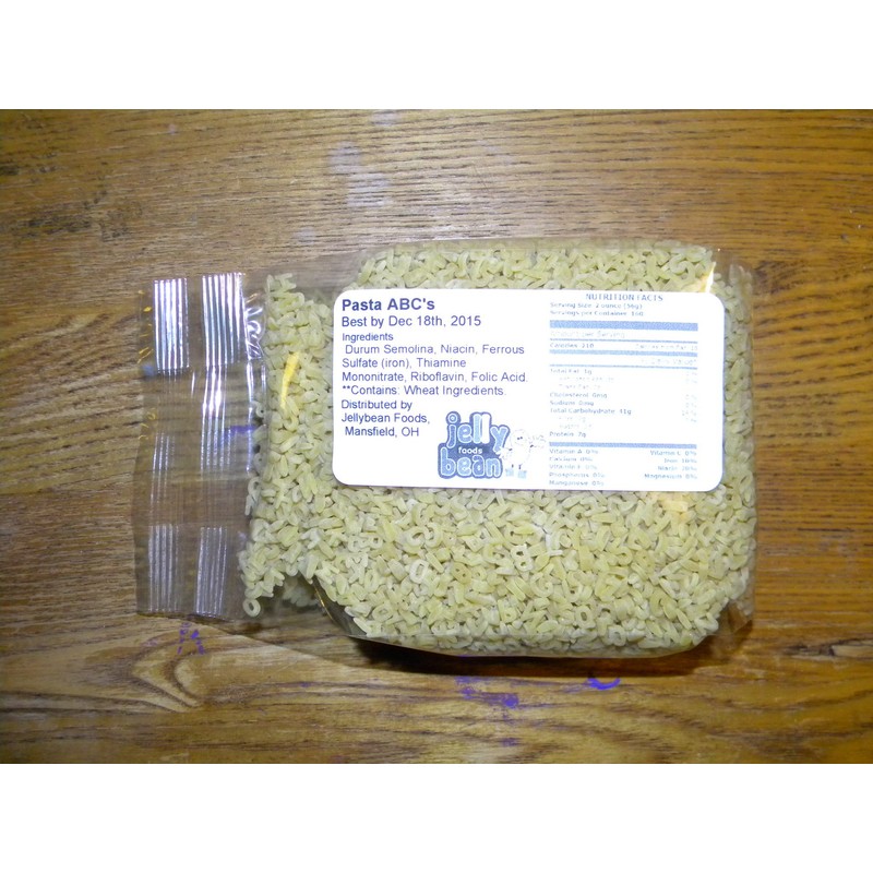 Italian Pasta Noodles (Abc's, ( Alphabet ) 5 Lbs)