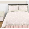 Sweet Jojo Designs Blush Pink Queen Bed Skirt for Girls