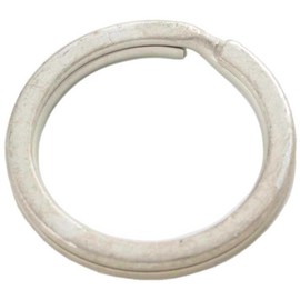 Nissa Chain Flat Key Ring 1.0 inches (25 mm) No.132 A White