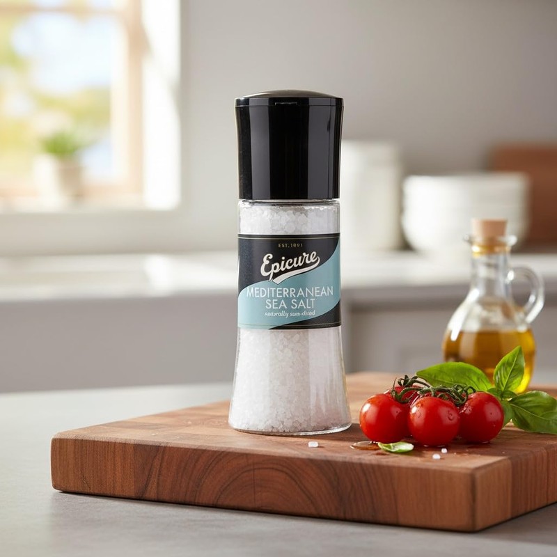 Epicure Mediterranean Sea Salt Freshly Ground Seasoning Grinders 270 g