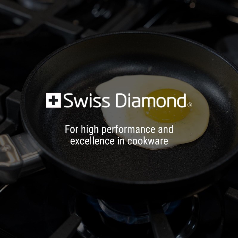 Swiss Diamond 7 Inch Frying Pan Nonstick Diamond Frying Pan,