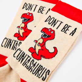 Urban Eccentric Unisex Cuntasaurus Socks | Gift | 1 Pair | Cotton Rich Socks | Premium Socks | Novelty | Gifts