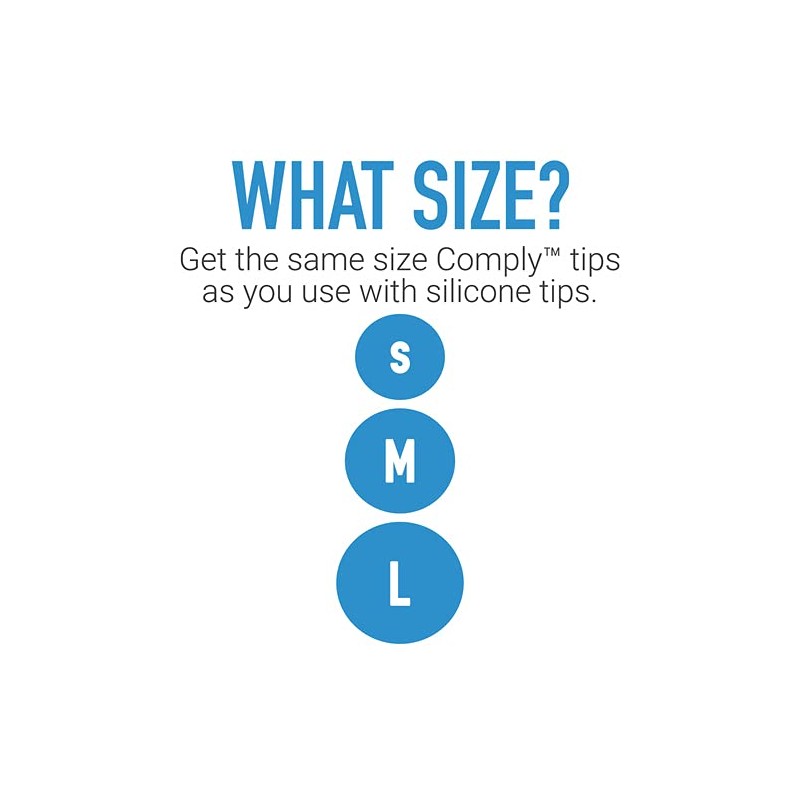 Comply TrueGrip Pro TWo-220-C Foam Earbud Tips, Small (3 Pairs)