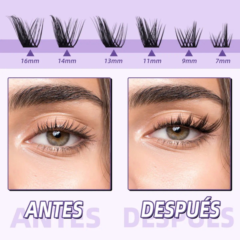 Kit De Extensiones De Pestañas Fox Eye A Wispy Diy