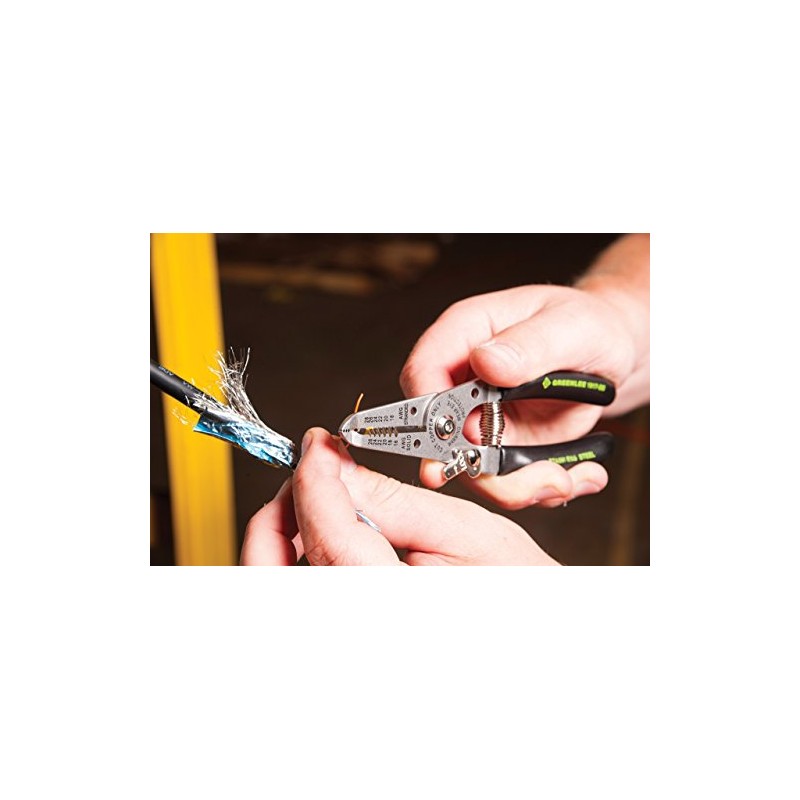 Greenlee 1917-SS Stainless Wire Stripper and Cutter, 16-26AWG, 6-Inches
