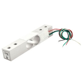uxcell a14071900ux0078 Aluminum Alloy Micro Load Cell Weighting Sensor 1 kg, 6" Length Wire for Kitchen Scale,Human Body Bathroom Scale, Jewelry Scale