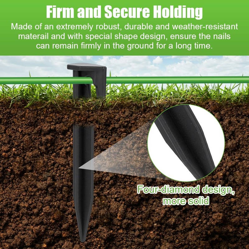OFFCUP Ground Spikes for Robotic Lawnmower, 150pcs Ground Anchor, Universal