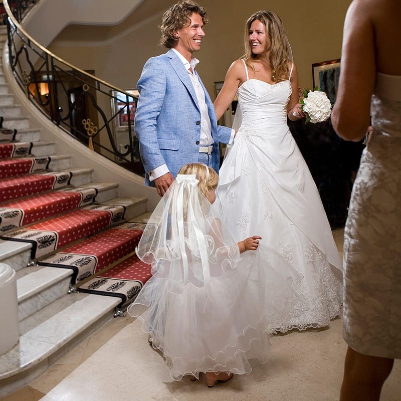 Child Veil, 1 pcs White Wedding Veil Used As Wedding