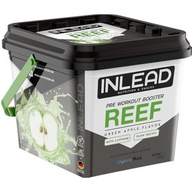INLEAD - REEF - Ultimate Pre-Workout Booster | Maximum Energy & Focus | Strong Effect | High Quality Formula - 30 Servings - 440g (Green Apple + Green Apple)