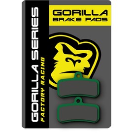 Gorilla Brakes Factory Racing Compound Bicycle Brake Pads for Shimano 4 Piston Brakes SLX, XT, Saint, XTR