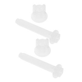 TEHAUX 2pcs Toilet Seat Hardware Repair Kit Durable Pom Toilet Cover Screws for Easy Installation and Secure Fixation and Maintenance