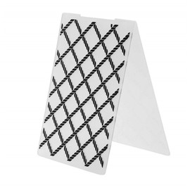 Arbuya Diamond Grid Plaid Plastic Embossing Folder for Scrapbook DIY Album Card Tool Plastic Template (Diamond Pattern)