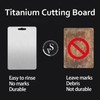Titanium Cutting Board - Outdoor Portable Titanium Cutting Board Double