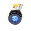 Alpinetech Black 16mm 5/8" 12V LED Metal Indicator Pilot Custom