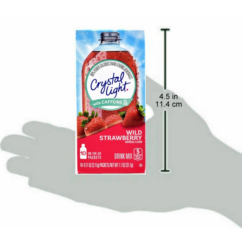 Crystal Light On The Go Wild Strawberry With Caffeine Drink