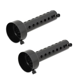 HIRAISM Motorcycle Inner Silencer, Inner Baffle, Muffler, Noise Reducing, General Purpose, Set of 2 (Black, 1.9 inches (48 mm)
