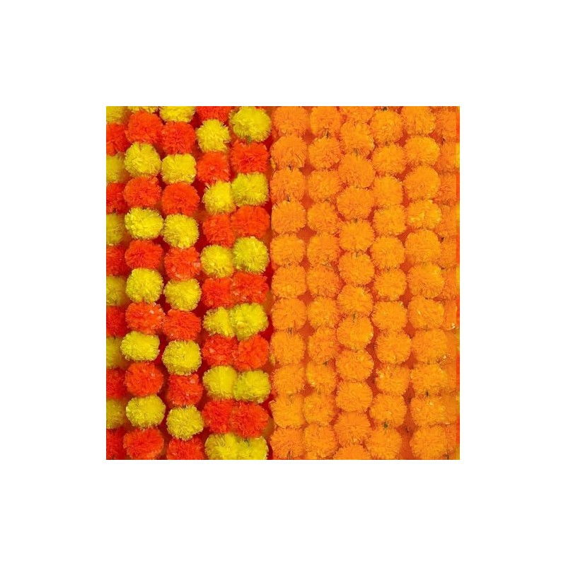 6 Tiras Guirnaldas de Flores Artificiales, 5 Pies Guirnalda de
