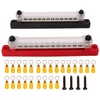 Power Distribution Block 12 Terminal Single Row Busbar 12 Poles