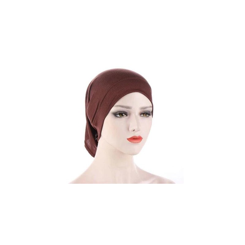 Cotton Jersey Hijab Undercap | Brown