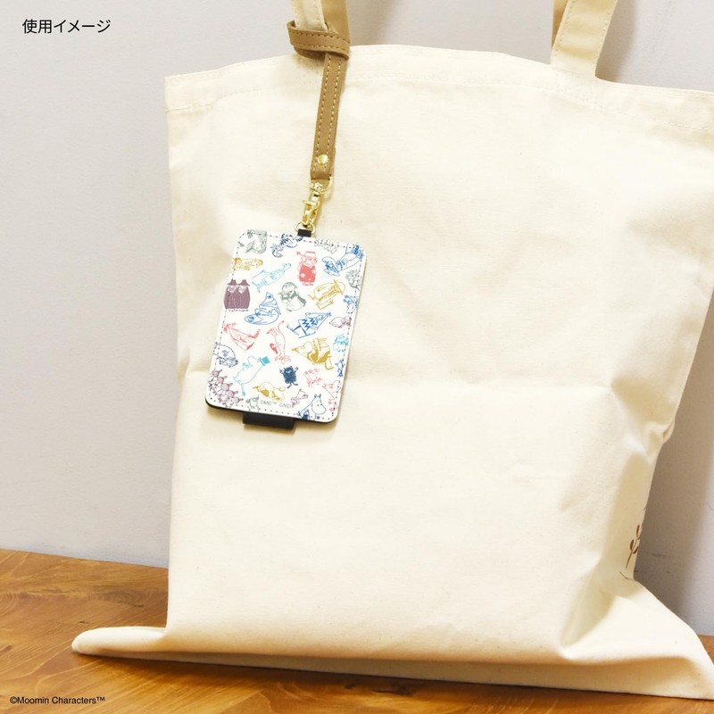 Gourmandies Moomin All Stars IC Card Case, Line Art MMN-265B