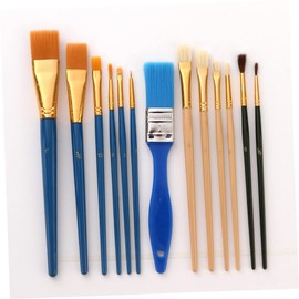 Kisangel 1 Set Painting Brush Kit Early Education Art Supplies for Boys and Nylon and Sponge Brushes for Kindergarten Doodling Drawing and Creative Learning