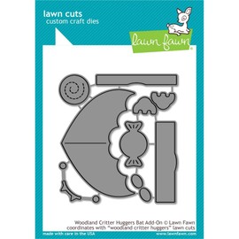 Lawn Fawn, Lawn Cuts Die Woodland Critter Huggers bat add-on