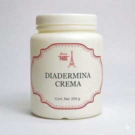 PARIS Diadermina Crema Facial Hidratante | 250 gr, uso diario para piel normal, seca y mixta, formulada con glicerina USP