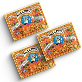 Fishwife Slow Smoked Mackerel 3-Pack (3.7 Ounce) | Wild-Caught & Hand-Packed with Crushed Chilis and GarlicGluten Free & High Protein