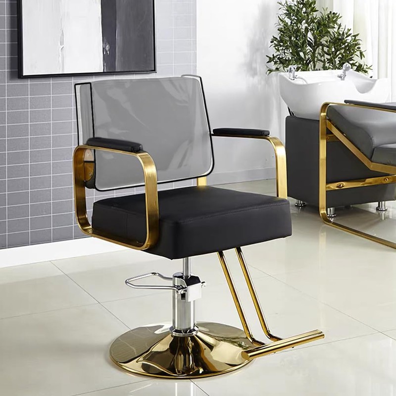 2Pcs Salon Chair Cover Protectors,Clear Hairdressing Chair Back Covers
