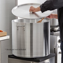 TrueCraftware- 120 qt. Aluminum Stock Pot Lid 22-3/4" x 1-1/4" 1.8mm Thickness- Multipurpose Pot Cover Cookware for Pasta Soup Pot Large Stockpot Lid Stew Pot Simmering Pot Dishwasher Safe