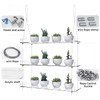 ZerzSemp 2-Pack Hanging Acrylic Plant Shelves for Windows, Each Tier