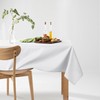 Filumi Tablecloth 140 x 200 cm White Washable for Indoor