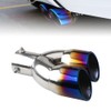 idain 2.5 inch Inlet Dual Exhaust Tip Stainless Steel Polished