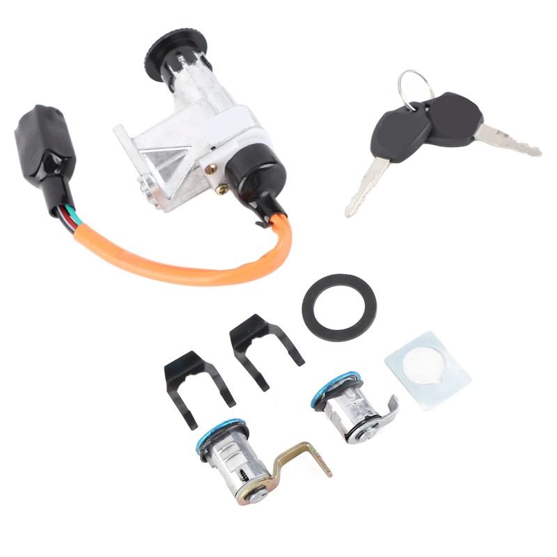 Ignition Switch Assembly Stainless Steel for Chinese GY6 Electric Scooter