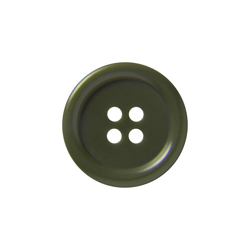 Pack of 12 Olive Green Sew on 20mm Round Buttons