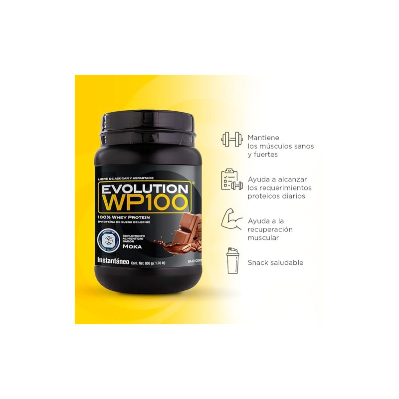 EVOLUTION, Protena de Suero de Leche, WP100, Whey Protein, 18