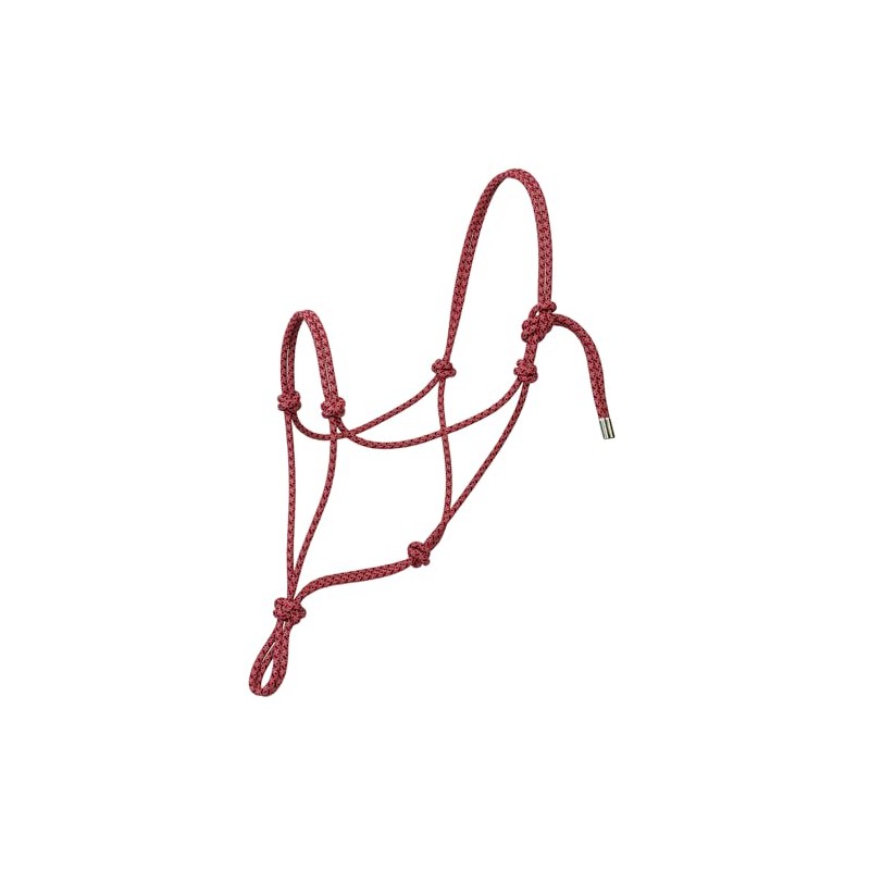 Silvertip Weaver Leather No. 95 Rope Halter,Black/Gray/Red,Average,35-9505-W32