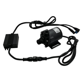 SHYSKY DC55E-24160A 24VDC Small Power efficient Brushless Water Pump 80W 16m 52ft Lift 634GPH Low noise, Speed/Flow Adjustable For Water Circulation Pressurization Cooling sys, IP68 Waterproof