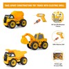BUILD ME Set of 3 Take Apart Construction Truck Toys,