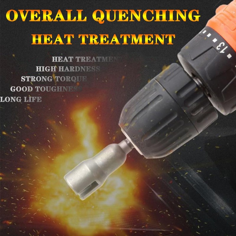 2 PCS Nut Driver Wing Nut Driver Drill Bit Socket