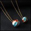 White Fang AZ331 Necklace, Starry Sky, Universe Design, Chain, Crystal,