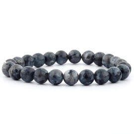 Vascavi Natural Gemstone Bracelet Chakra Stone Healing Stone Made in Germany Pearl Bracelet Approx. 19-20 cm Long Elastic