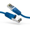 Cat5E Shielded Ethernet Patch Cable Blue 7ft - Internet Cable