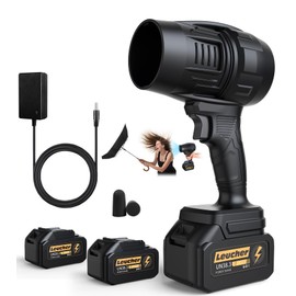 Electric Leaf Blower Cordless with Battery and Charger,300000RPM Air Turbo Jet Blower, Portable Lightweight Handheld Small Blowers for Lawn Care, Patio Cleaning, Blowing Leaves,Dust and Snow,Car Dryer