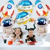 AHVMIL Pack of 6 Space Children's Birthday Decoration, Large Astronaut