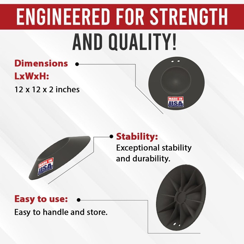 USA Made Improved Unbreakable Wheel Dock with Rope Handle –
