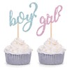 24 decoraciones para baby shower para niños o niñas, color